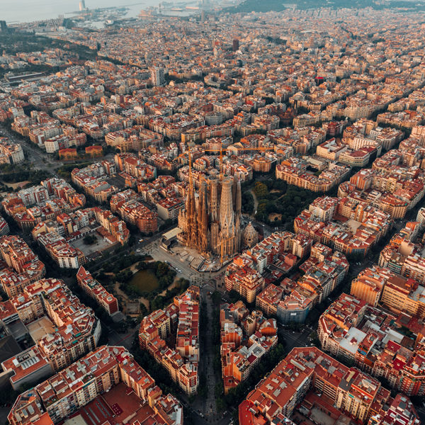 Vista aerea Barcelona